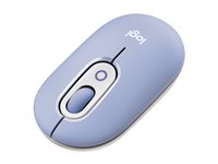 Logitech POP - Mus - anpassningsbar emoji - optisk - 4 knappar - trådlös - Bluetooth 5.1 LE - lila 910-007414