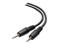 C2G 18in TSSR 4 Position Cable - OMTP Wiring Standard - M/M - Headset-kabel - 4-poligt minijack hane till 4-poligt minijack hane - 0.5 m - svart C2G41465