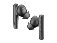 Poly Voyager Free 60 UC M - True wireless-hörlurar med mikrofon - inuti örat - Bluetooth - aktiv brusradering - USB-A via Bluetooth-adapter - kolsvart - Certifierad för Microsoft-teams 7Y8L7AA