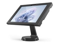Compulocks Surface Pro 8-11 Apex Enclosure Mast Counter Stand - Monteringssats (ställ, hölje, väggfäste) - för surfplatta - låsbar - metallram - svart - skärmstorlek: 8"-10" - monteringsgränssnitt: 100 x 100 mm - bänk - för Microsoft Surface Pro 10 for Business (13 tum), Pro 8 (13 tum), Pro 9 (13 tum) 333B580APXB