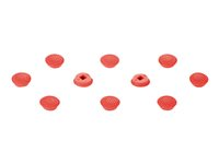 Lenovo - Trackpoint-hätta - röd - (CRU) - Tier 1, FRU, OEM (paket om 10) - för ThinkPad L13 Yoga Gen 3; T14 Gen 3; X1 Carbon Gen 11; X1 Nano Gen 2; X1 Yoga Gen 8 4XH0X88960