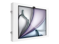 Compulocks iPad Air M2 & M3 13", Apex Secured Enclosure Wall Mount - White - Hölje - för surfplatta - glasfäste, utrymme - låsbar - höggradig aluminium - vit - skärmstorlek: 13" - monteringsgränssnitt: 100 x 100 mm - väggmonterbar - för Apple 13-inch iPad Air (M2, M3) 13APXW