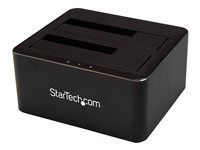 StarTech.com Dual-Bay USB 3.0 to SATA Hard Drive Docking Station, USB Hard Drive Dock, External 2.53.5 SATA IIIIII, SSDHDD Docking Station, Hot-Swap Hard Drive Bays - Top-Loading - HDD dockningsstation - fack: 2 - 2.5", 3.5" - SATA 6Gb/s - USB 3.0 - svart - för P/N: SVA12M5NA SDOCK2U33V