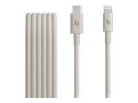 Beats - Lightning-kabel - 24 pin USB-C hane till Lightning hane - 1.5 m - överspänningssten - flätad kabel, förstärkt design, snabbladdning MDGL4ZM/A