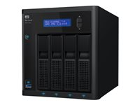 WD My Cloud PR4100 WDBNFA0400KBK - NAS-server - 4 fack - 40 TB - HDD 10 TB x 4 - RAID 0, 1, 5, 10, JBOD - RAM 4 GB - Gigabit Ethernet WDBNFA0400KBK-EESN