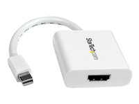 StarTech.com Mini DisplayPort till HDMI-videoadapter ? Vit - Videokort - Mini DisplayPort hane till HDMI hona - 17 cm - vit MDP2HDW