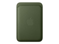 Apple - Plånbok för mobiltelefon/kreditkort - MagSafe-kompatibilitet - mikrotwill, FineWoven - mossgrön MGH74ZM/A