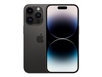 Apple iPhone 14 Pro - 5G smartphone - dual-SIM / Internminne 1 TB - OLED-skärm - 6.1" - 2556 x 1179 pixlar (120 Hz) - 3 st. bakre kameror 48 MP, 12 MP, 12 MP - front camera 12 MP - space black MQ2G3QN/A