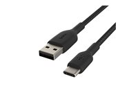 Belkin BoostCharge - USB-kabel - USB-C (hane) till USB (hane) - 2 m - svart CAB002BT2MBK