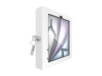 Compulocks iPad Air M2 & M3 11", Apex Enclosure Core Stand - White - Monteringssats (hölje, ställ) - för surfplatta - låsbar - metallram - vit - skärmstorlek: 11" - bänk, väggmonterbar - för Apple 11-inch iPad Air (M2, M3) 111W11APXW