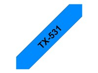 Brother - Svart, blå - Rulle (1,2 cm) 1 rulle (rullar) etiketter TX531