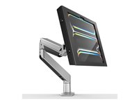 Compulocks iPad Pro M4 13" (2024), Apex Enclosure Reach Articulating Arm - Monteringssats (hölje, vridbar arm) - för surfplatta - låsbar - höggradig aluminium - svart, silver - skärmstorlek: 13" - disk-monteringsbar - för Apple 13-inch iPad Pro (M4) 660REACH13PAPX4B