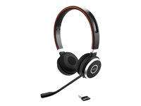 Jabra Evolve 65 SE UC Stereo - Headset - på örat - Bluetooth - trådlös - USB - Optimerad för UC - för Jabra Evolve; LINK 380a MS 6599-839-409