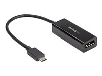 StarTech.com USB C to DisplayPort Adapter, 8K/5K/4K USB Type C to DP 1.4 Alt Mode Video Converter, HBR3/DSC/HDR, 8K 60Hz, Thunderbolt 3 Compatible DisplayPort 1.4 Monitor Display Adapter - 8K USB-C to DP Adapter (CDP2DP14B) - DisplayPort-adapter - USB-C (hane) till DisplayPort (hona) - Thunderbolt 3/DisplayPort 1.4 - stöd för 1080p, 4K120Hz stöd, 8K60 Hz (7680 x 4320) stöd, 5K60Hz stöd - svart - för P/N: TB4CDOCK CDP2DP14B