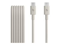 Beats - USB-kabel - 24 pin USB-C (hane) till 24 pin USB-C (hane) - USB 2.0 - 1.5 m - Snabbladdning upp till 60 W - överspänningssten MDGD4ZM/A