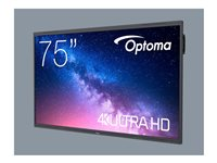 Optoma Creative Touch 5753RK - 75" Diagonal klass 5-Series LED-bakgrundsbelyst LCD-skärm - interaktiv - med pekskärm (multitouch) - 4K UHD (2160p) 3840 x 2160 - Direct LED H1F0C0OBW101