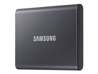 Samsung T7 MU-PC2T0T - SSD - krypterat - 2 TB - extern (portabel) - USB 3.2 Gen 2 (USB-C kontakt) - 256 bitars AES - Titan gray MU-PC2T0T/WW