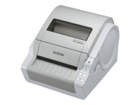 Brother TD-4000 - Etikettskrivare - direkt termisk - Rulle (10,2 cm) - 300 dpi - upp till 110 mm/sek - USB, seriell - kniv TD4000ZW1