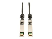 Eaton Tripp Lite Series SFP+ 10Gbase-CU Passive Twinax Copper Cable, SFP-H10GB-CU5M Compatible, Black, 5M (16.4 ft.) - Direktkopplingskabel - SFP+ (hane) till SFP+ (hane) - 5 m - dubbelaxlad - svart N280-05M-BK