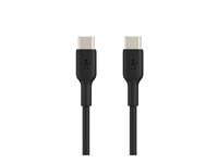 Belkin BoostCharge - USB-kabel - 24 pin USB-C (hane) till 24 pin USB-C (hane) - 2 m - svart CAB003BT2MBK