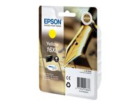 Epson 16XL - 6.5 ml - XL - gul - original - bläckpatron - för WorkForce WF-2010, 2510, 2520, 2530, 2540, 2630, 2650, 2660, 2750, 2760 C13T16344010