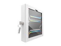 Compulocks iPad Pro M4 11" (2024), Apex Enclosure Core Stand - Monteringssats (hölje, ställ) - för surfplatta - låsbar - metallram - vit - skärmstorlek: 11" - bänk, väggmonterbar - för Apple 11-inch iPad Pro (M4) 111W11PAPX4W