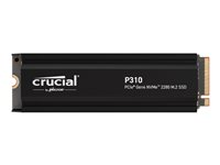 Crucial P310 - SSD - 1 TB - inbyggd - M.2 2280 - PCIe 4.0 x4 (NVMe) - integrerad kylfläns CT1000P310SSD5