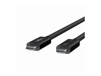 Belkin CONNECT - Thunderbolt-kabel - USB-C (hane) vändbar till USB-C (hane) vändbar - Thunderbolt 4 - 1 m - passiv, USB-strömförsörjning (100W) - för P/N: INC006TTSGY INZ003BT1MBK