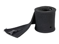 StarTech.com Kabelstrumpa i neopren på 1 m med dragkedja och spänne - diameter på 3 cm - Dator/nätverk/AV-sladdskydd - Flexibelt kabelarrangemang - Svart - Kabelhanteringsfodral - svart - 1 m WKSTNCMZP