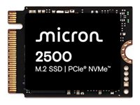 Micron 2500 - SSD - krypterat - 1 TB - inbyggd - M.2 2230 - PCIe 4.0 (NVMe) - 256 bitars AES MTFDKBK1T0QGN-1BN1AABYYR