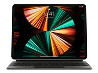 Apple Magic Keyboard - Tangentbord och foliefodral - med pekdyna - bakgrundsbelyst - Apple Smart connector - QWERTY - brittisk - svart - för 12.9-inch iPad Pro (3rd generation, 4th generation, 5th generation, 6th generation); 13-inch iPad Air (M2, M3) MJQK3B/A