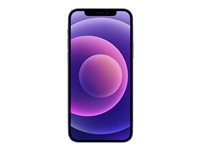 Apple iPhone 12 - 5G smartphone - dual-SIM / Internminne 256 GB - OLED-skärm - 6.1" - 2532 x 1170 pixlar - 2 bakre kameror 12 MP, 12 MP - front camera 12 MP - lila MJNQ3QN/A