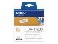 Brother DK-11208 - Svart på vitt - 400 adresslappar - för Brother QL-1050, QL-500, QL-550, QL-560, QL-570, QL-650, QL-710, QL-720, QL-820 DK11208