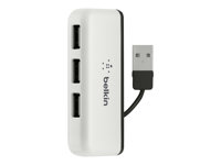 Belkin Travel - Hubb - 4 x USB 2.0 - skrivbordsmodell F4U021BT