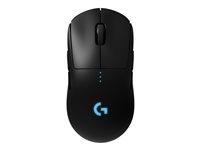 Logitech G Pro - Mus - höger- och vänsterhänta - optisk - trådlös - 2.4 GHz - trådlös USB-mottagare 910-005272