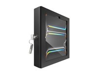 Compulocks iPad Pro M4 11" (2024), Apex Enclosure Swing Wall Mount - Monteringssats (ställ, hölje, väggfäste) - för surfplatta - låsbar - metallram - svart - skärmstorlek: 11" - väggmonterbar - för Apple 11-inch iPad Pro (M4) 827B11PAPX4B