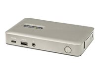 StarTech.com USB C Dock, USB-C to DisplayPort 4K 30Hz or VGA, Mini USB-C Laptop Docking Station with 65W Power Delivery Pass-Through Charging, 4-Port USB 3.1 Gen 1 Hub, GbE - Universal USB Type C Port Replicator (DKM30CHDPDUE) - Dockningsstation - USB-C 3.2 Gen 1 - DP, VGA - 1GbE - TAA-kompatibel DKM30CHDPDUE