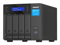 QNAP TVS-H474 - NAS-server - 4 fack - SATA 6Gb/s - RAID JBOD, 0, 1, 5, 6, 10, TM, RAID TP - RAM 8 GB - Gigabit Ethernet / 2.5 Gigabit Ethernet - iSCSI support TVS-H474-PT-8G