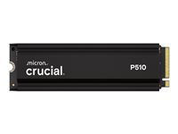 Crucial P510 - SSD - 2 TB - inbyggd - M.2 2280 - PCI Express 5.0 x4 (NVMe) - integrerad kylfläns CT2000P510SSD5