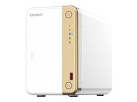 QNAP TS-262 - NAS-server - 2 fack - 8 TB - SATA 6Gb/s - HDD 4 TB x 2 - RAID 0, 1, JBOD - RAM 4 GB - 2.5 Gigabit Ethernet - iSCSI support TS-262-4G+2XHDWG440UZSVA