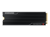 Samsung 9100 PRO MZ-VAP1T0 - SSD - krypterat - 1 TB - med kylfläns - inbyggd - M.2 2280 - PCI Express 5.0 x4 (NVMe) - 256 bitars AES - TCG Opal Encryption 2.0 - svart MZ-VAP1T0CW