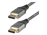 StarTech.com 2 m VESA-certifierad DisplayPort 1.4-kabel - 8K 60 Hz HDR10 - Ultra HD 4K 120 Hz-video - DP 1.4-kabel/-sladd - För skärmar/displayer - DisplayPort till DisplayPort-kabel - M/M - DisplayPort-kabel - DisplayPort (hane) till DisplayPort (hane) - DisplayPort 1.4 - 2 m - formpressad, passiv, 8K60 Hz (7680 x 4320) stöd, 4K120 Hz (3840 x 2160) stöd - grå, svart DP14VMM2M