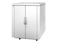 APC NetShelter CX Secure Soundproof Server Room in a Box Enclosure - Shock Packaging - Rack skåp - med strömfördelningsenhet - vit - 18U - 19" AR4018SPX432