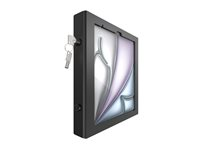 Compulocks iPad Air M2 & M3 13", Apex Enclosure Swing Wall Mount - Black - Monteringssats (ställ, hölje, väggfäste) - för surfplatta - vridbart - metallram - svart - skärmstorlek: 13" - väggmonterbar - för Apple 13-inch iPad Air (M2, M3) 827B13APXB
