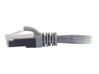 C2G Cat6a Booted Shielded (STP) Network Patch Cable - Patch-kabel - RJ-45 (hane) till RJ-45 (hane) - 20 m - STP - CAT 6a - formpressad, hakfri, tvinnad - grå 89924