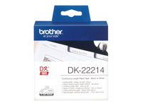 Brother DK-22214 - Vit - Rulle (1,2 cm x 30,5 m) termiskt papper - för Brother QL-1050, QL-500, QL-550, QL-560, QL-570, QL-600, QL-650, QL-710, QL-720, QL-820 DK22214