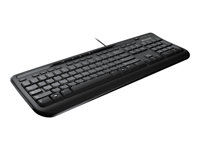Microsoft Wired Keyboard 600 - Tangentbord - USB - brittisk - svart ANB-00006