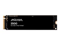 Micron 2500 - SSD - 2 TB - inbyggd - M.2 2280 - PCIe 4.0 x4 (NVMe) MTFDKBA2T0QGN-1BN1AABYYR