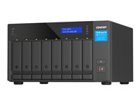 QNAP TVS-H874 - NAS-server - 8 fack - SATA 6Gb/s - RAID 0, 1, 5, 6, 10, 50, 60, TM, RAID TP - RAM 64 GB - 2.5 Gigabit Ethernet / 10 Gigabit Ethernet - iSCSI support TVS-H874X-I9-64G
