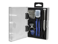 StarTech.com Cell Phone Repair Kit - with Case - Multipurpose - Computer Tool Kit - Electronics Kit - PC Tool Kit (CTKRPR) - Reparationsverktygssats för mobiltelefoner - 23 delar - i fodral CTKRPR